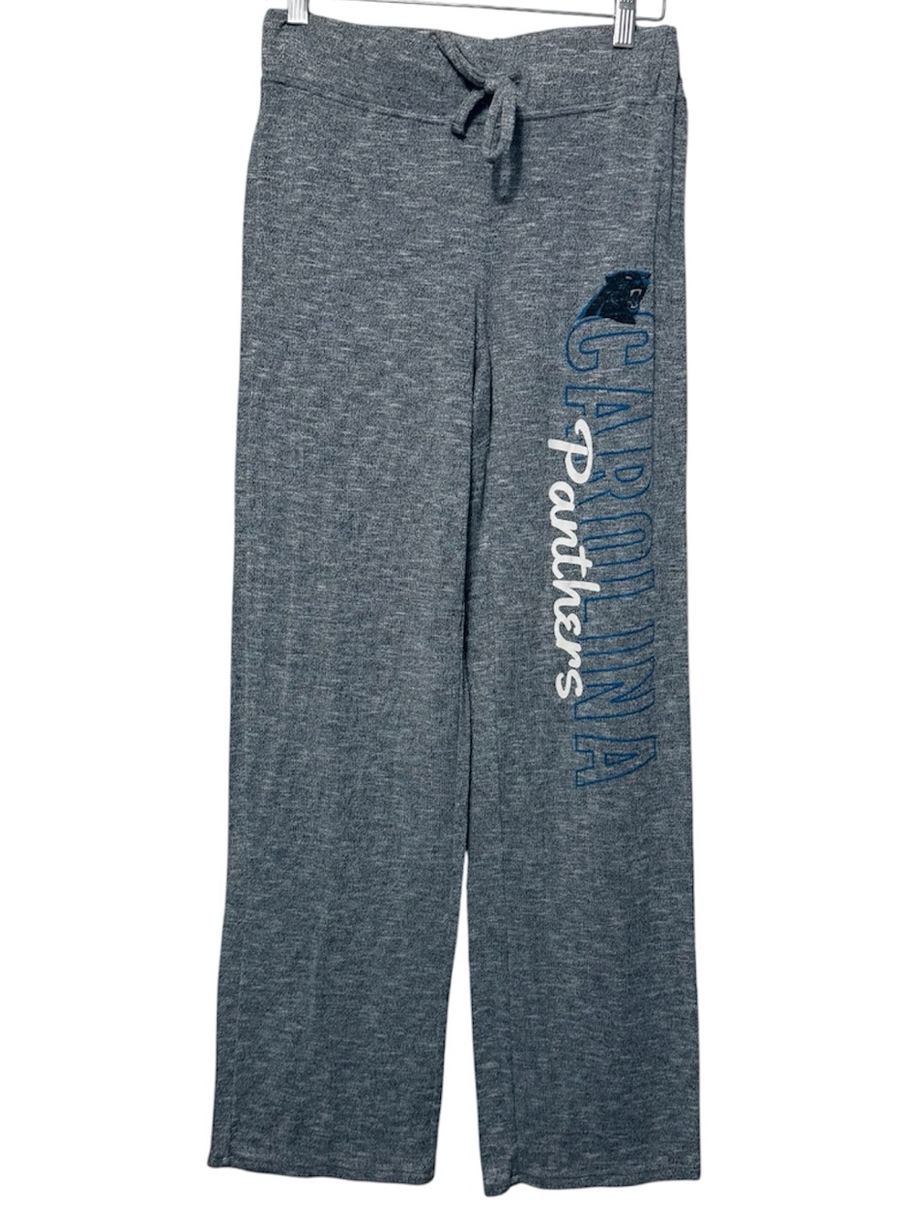 NFL Women's Small Carolina Panthers Knit Pants Drawstring Sweatpants Loungewear